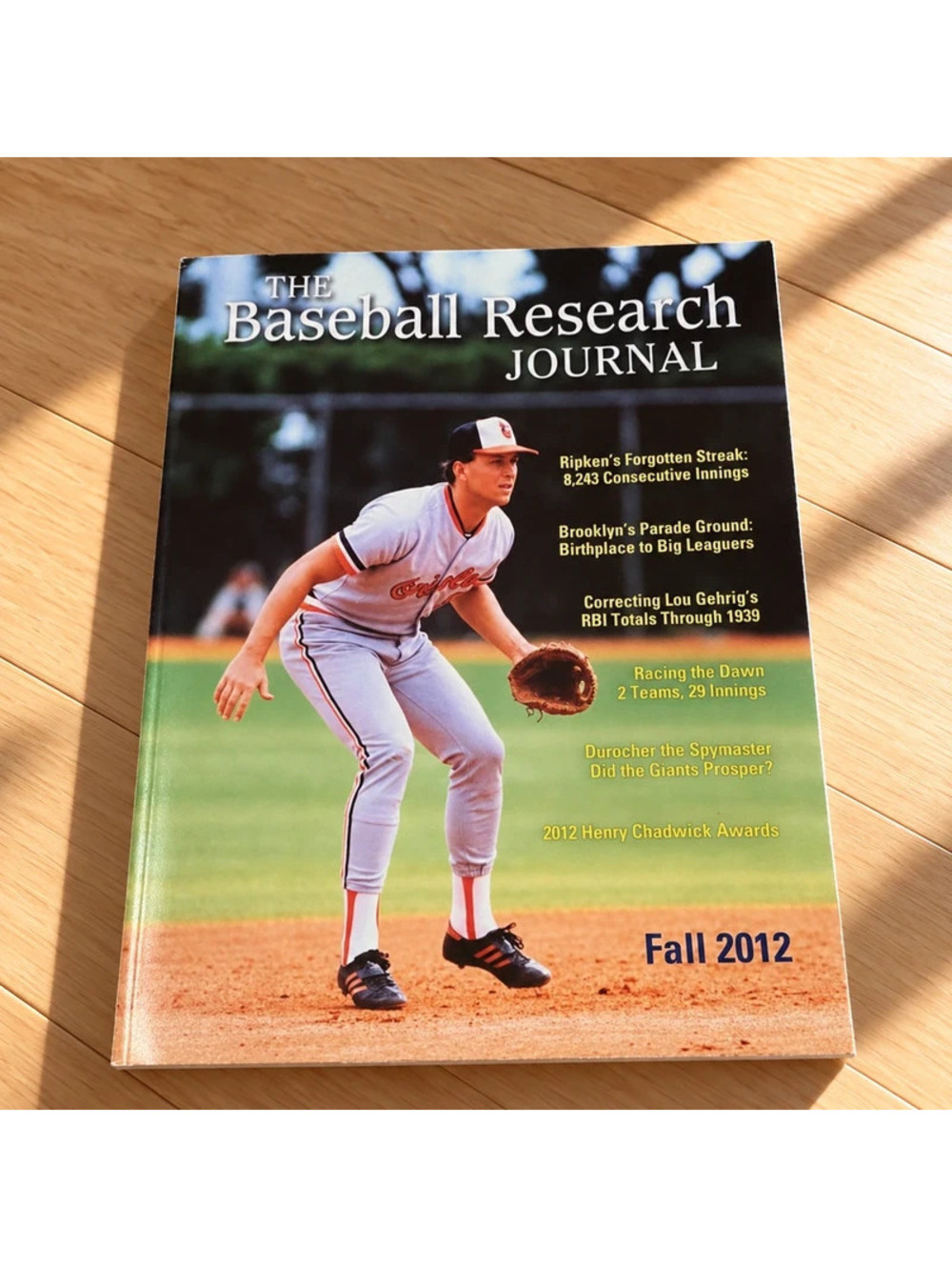 Baseball Research Journal Fall 2012 SABR Vol 41 No 2 Cal Ripken